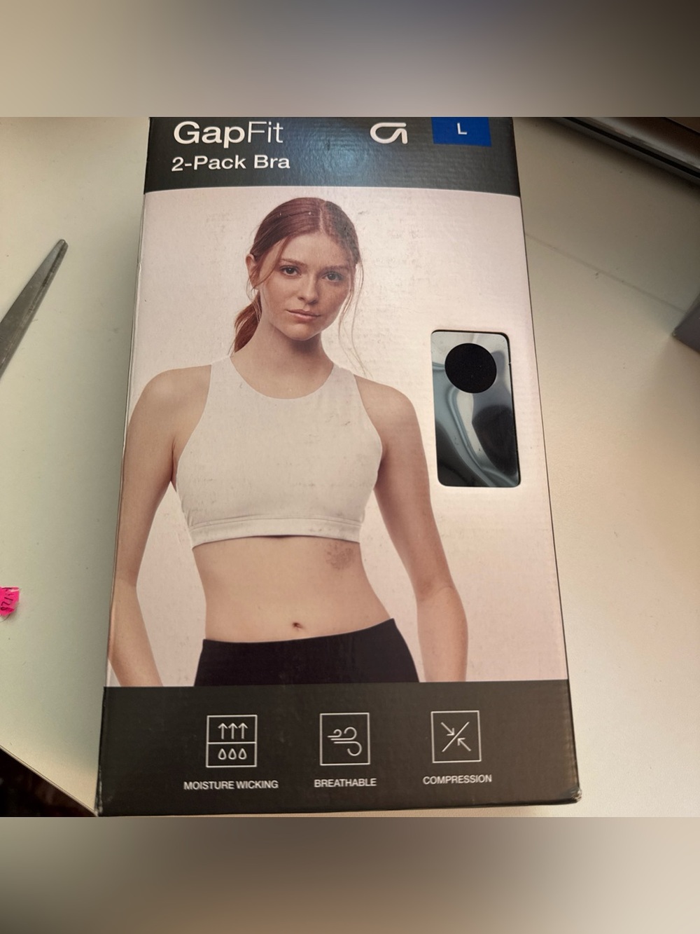 Gap Fit Women’s Sports Bra 2 Pack Size Large ****Black****